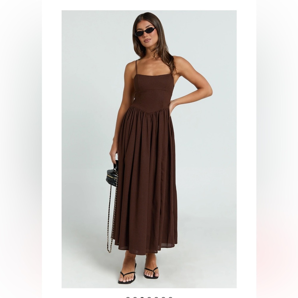 Showpo Morris Midi Dress - Linen